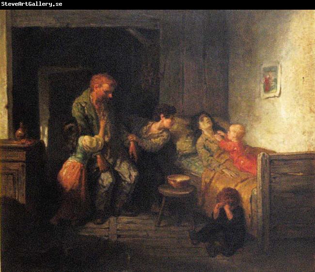 Charles De Groux The drunkard